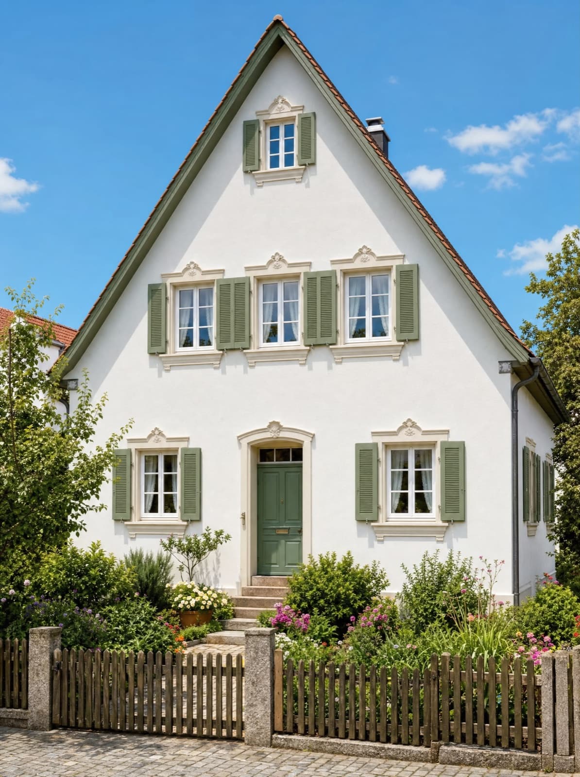 Fassade — Altbau, Visualisierung einer Sanierung von Malerbetrieb Schwab
